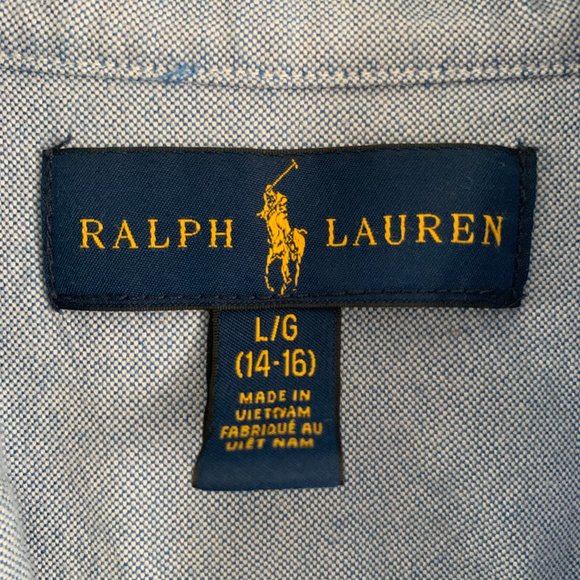 Ralph Lauren Boys Denim Button Down Shirt - Picture 6 of 6